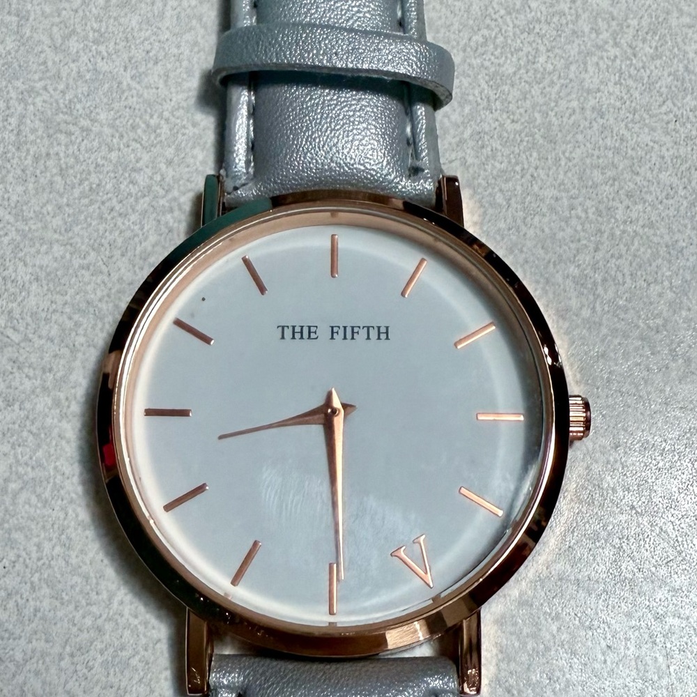The Fifth Soho style in silver and Rose Gold Watch. NWOT
